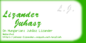 lizander juhasz business card